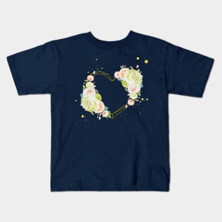 Love wreath flower roses Kids T-Shirt